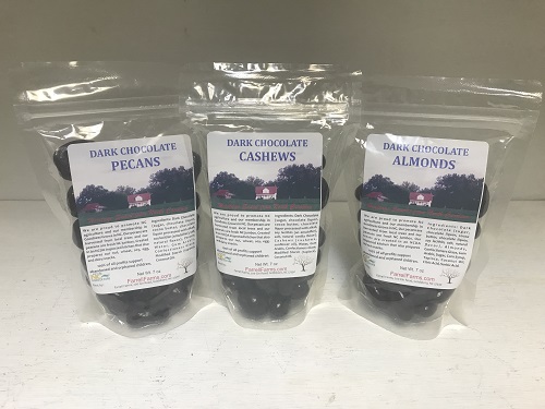 Farrell Farms, Inc. Issues allergy alert on undeclared milk in Dark Chocolate Almonds, Dark Chocolate Cashews, and Dark Chocolate Pecans